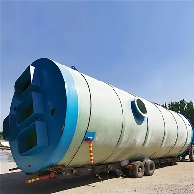 תחנת שאיבה ארוזת טרומית משולבת FIBERGLASS